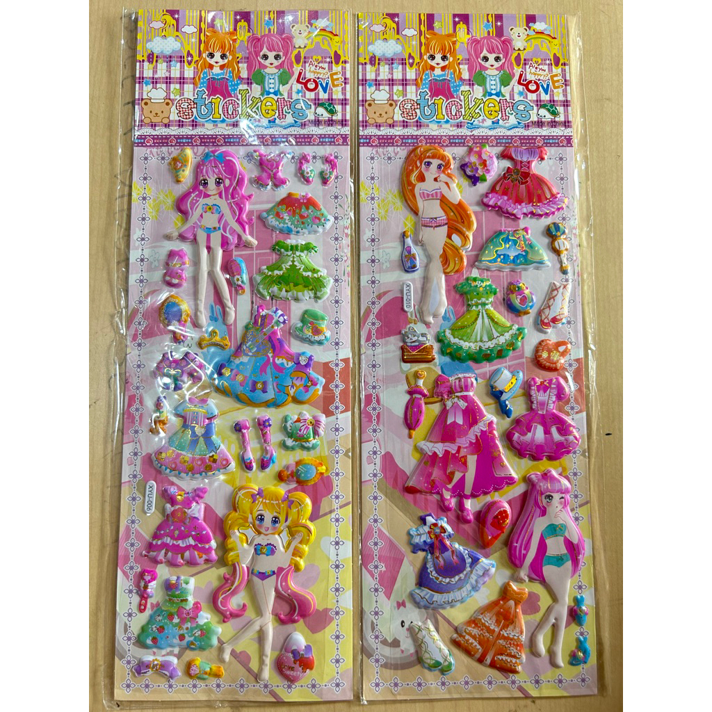 

Stiker timbul panjang isi 10pcs