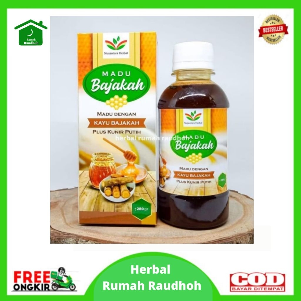

MADU BAJAKAH PLUS KUNIR PUTIH ORIGINAL 280 GRAM - ATASI KANKER, KISTA DLL