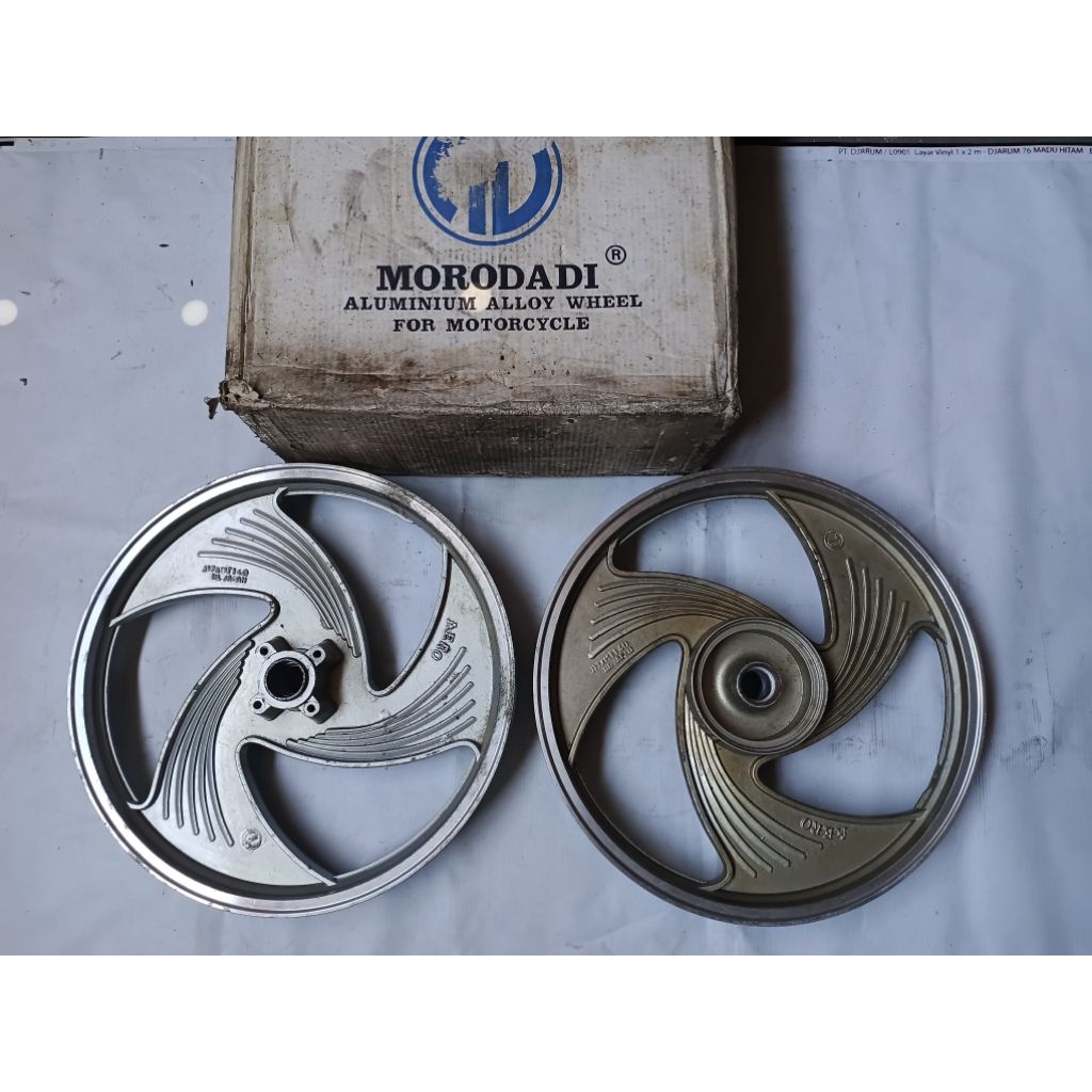 Velg AERO MORODADI JAPAN ALLOY WHELL Yamaha F1ZR F1Z CHAMP JUPITER Z lama Original nos japan