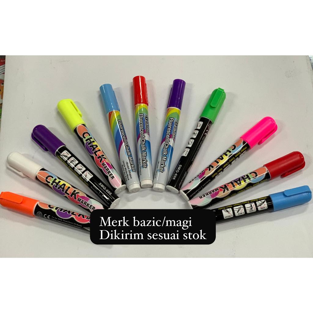 

Liquid chalk bazic / magi satuan per buah gantinya snowman 300 ( merek magi/ bazic) mtq lomba