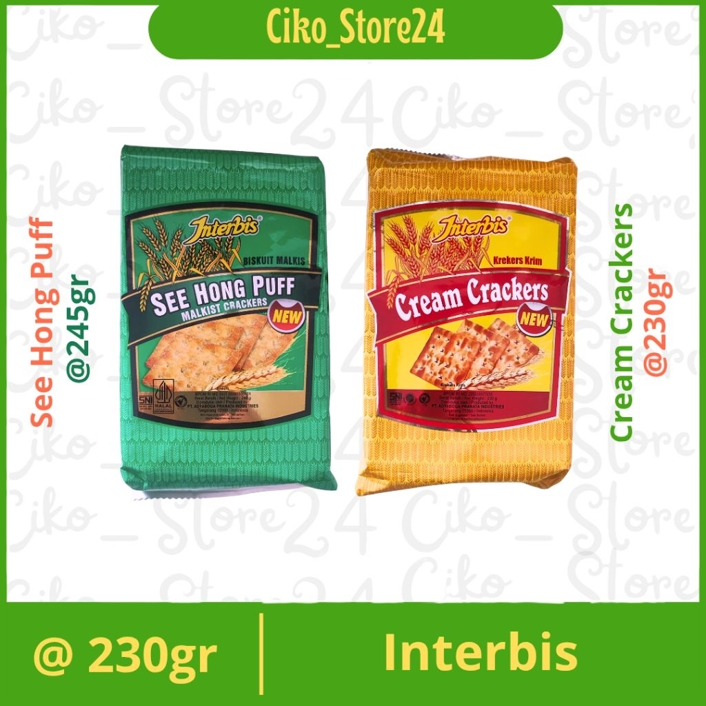 

Biskuit Malkist Crackres Interbis / See Hong puff / malkist crackers / cream cracker / cream crackers