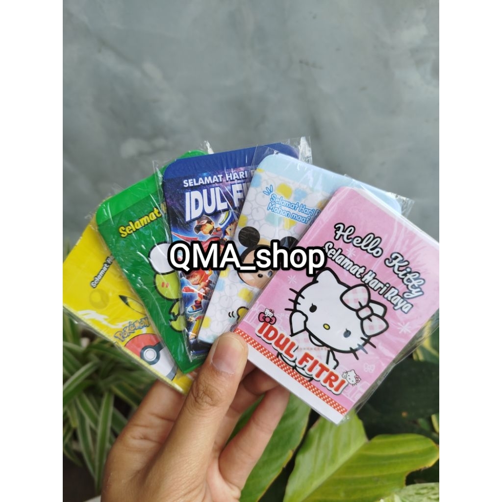 

Amplop Lebaran Mini Seri Kartun (isi 10pcs/pak)