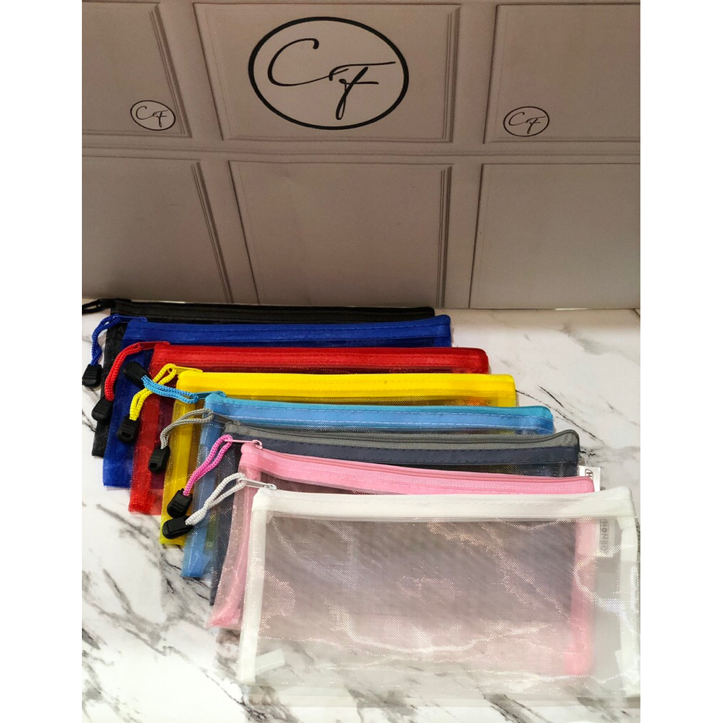 

N/A Zipper Bag A6 / Tempat Pensil / Zipper Map / Tas Jaring Resleting / Pouch