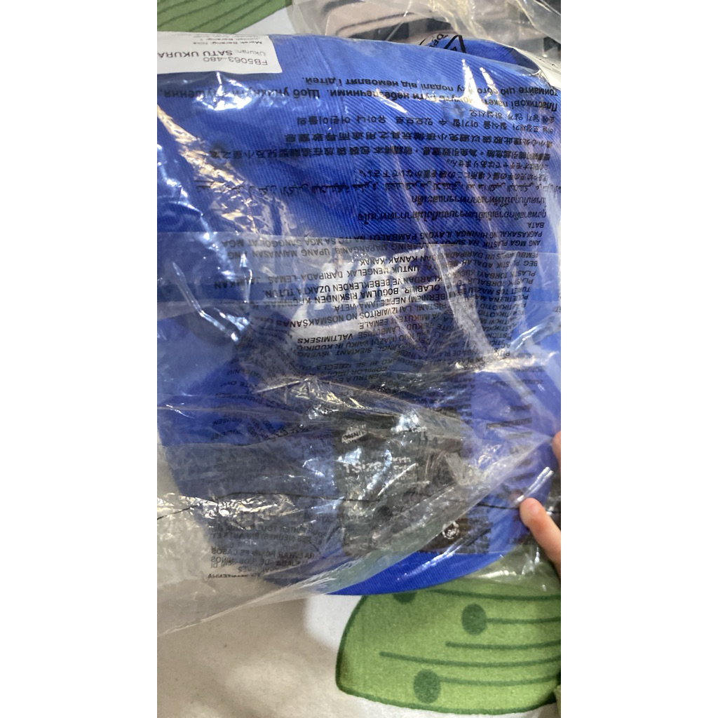 topi anak nike original biru