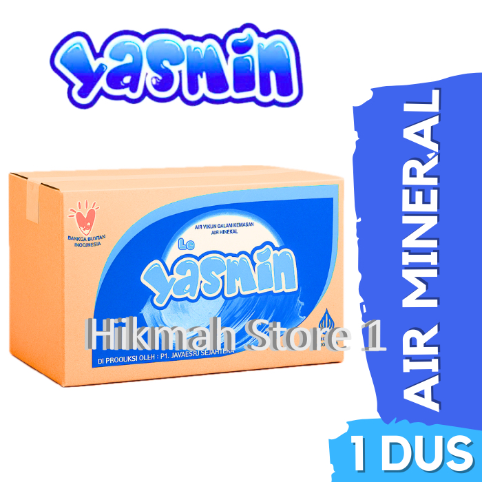 

Air Mineral YASMIN Gelas 200ml 1 Dus isi 48 Cup.