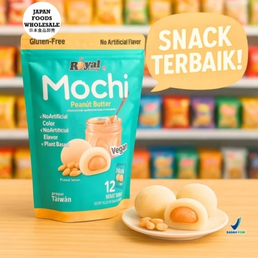 

Royal Family Mochi Peanut Butter / kue mochi / cemilan