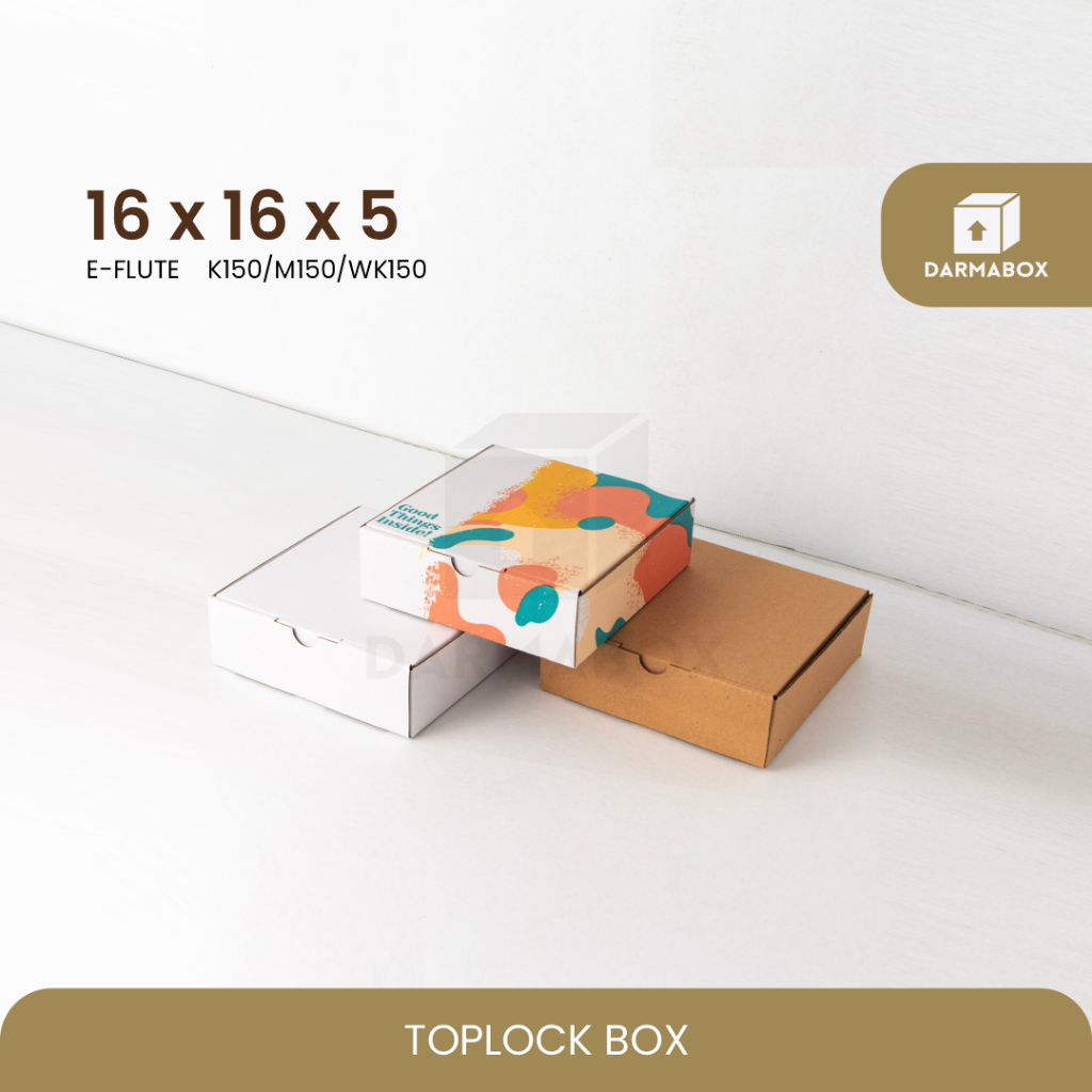 

Box 16x16x5 Packaging Aksesoris/Gift box/Cookies/Cake/Hampers/Kardus/Box