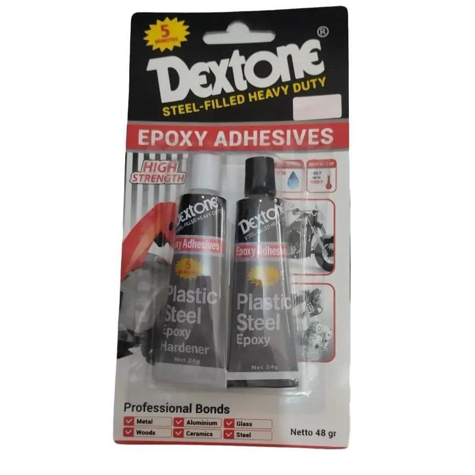 Dextone Lem Plastik Dextone High Strength Quality 48g- Cocok Untuk Lem Besi,Lem Plastik,Lem Seng/ Le