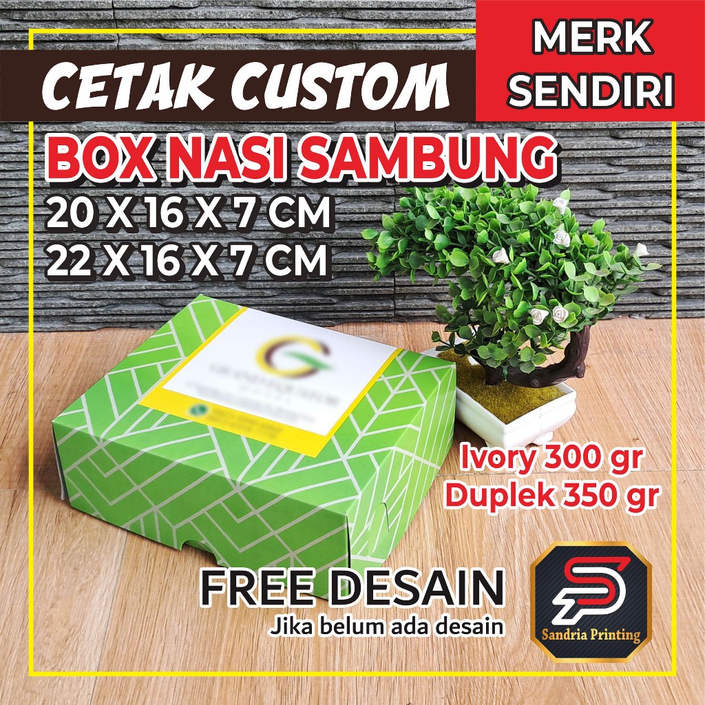 BOX CATERING / DUS CATERING NASI 20 X 16 X 7 / 22x16x7