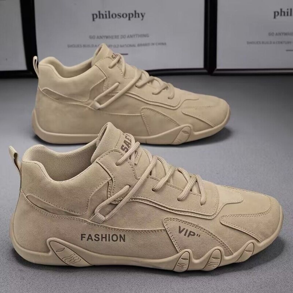 Terbaru Sepatu Pria Sneakers Pria Sepatu Import Sepatu Tali Fashion Kasual Sneakers(Tanpa Kotak)