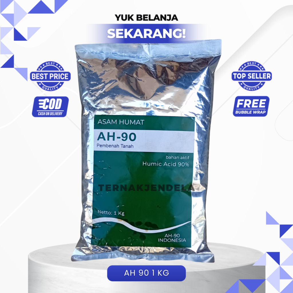 ASAM HUMAT AH 90% 1 KG - Asam Humate Original 90% Untuk Pembenah Tanah Menjadi Berkualitas.