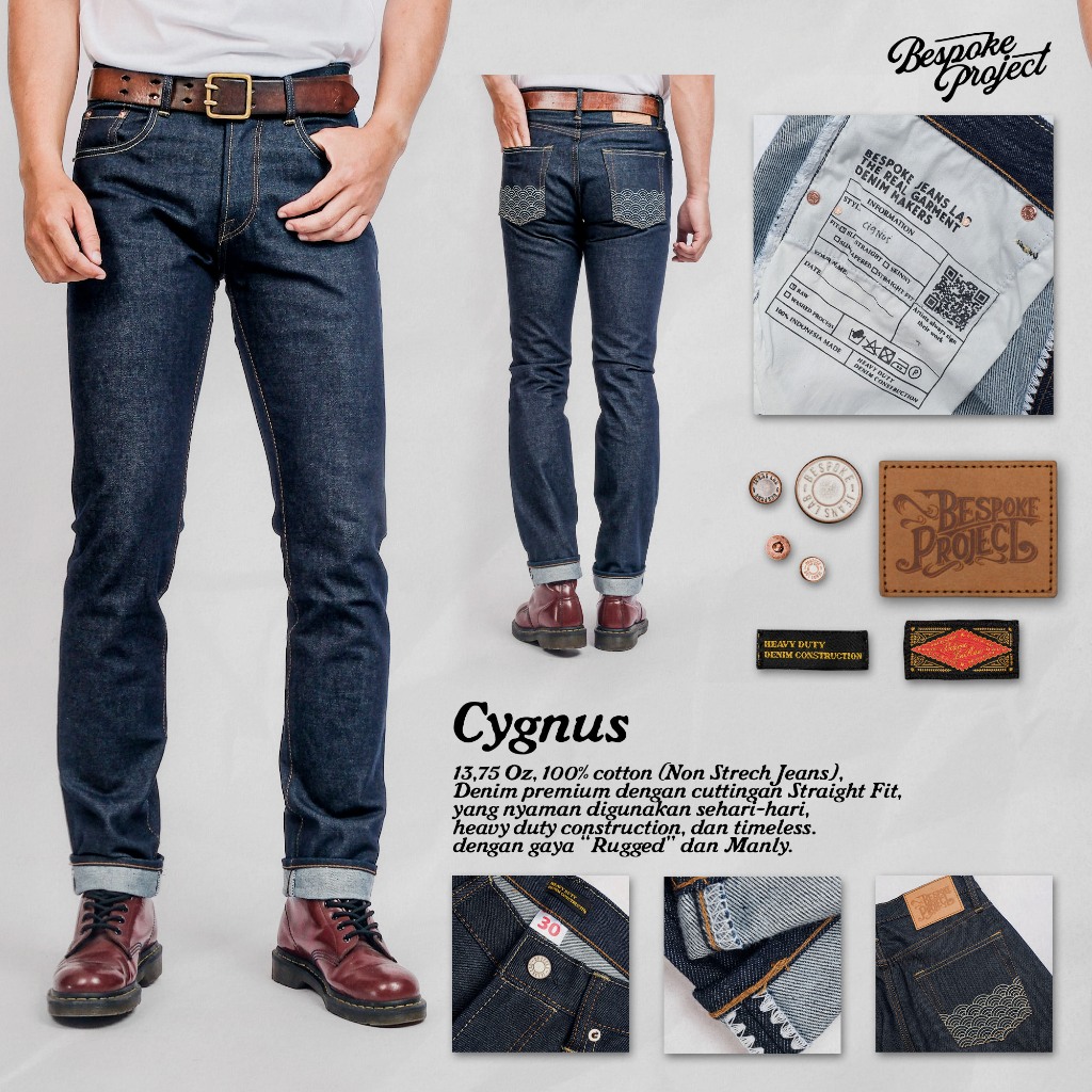 Bespoke Project - Celana Jeans Raw Denim Cygnus