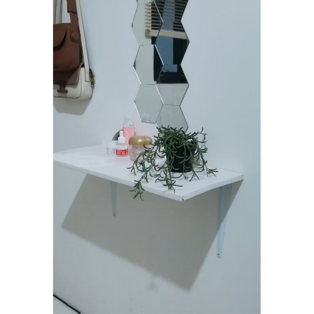 RAK AMBALAN DINDING PAPAN KAYU JATI BELANDA PRELOVED