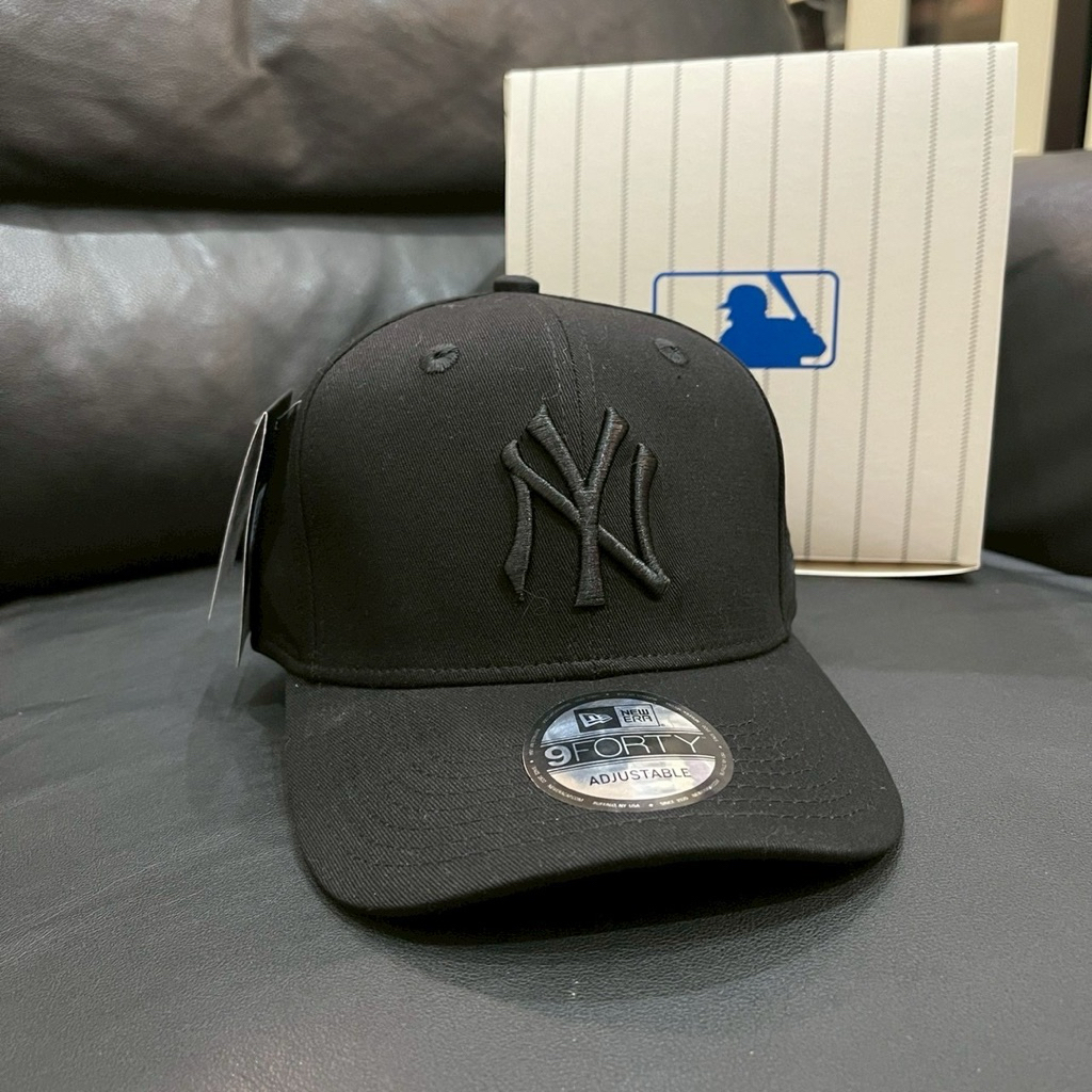 MLB NY 9 FORTY FULL BLACK BORDIR CAP