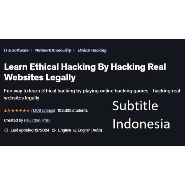 Course Learn Ethical Hacking By Hacking Real Websites Legally