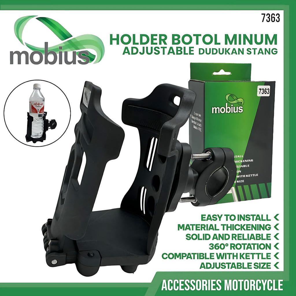BREKET HOLDER BOTOL MINUM BRACKET UNIVERSAL SEPEDA MOTOR AKSESORIS TOURING