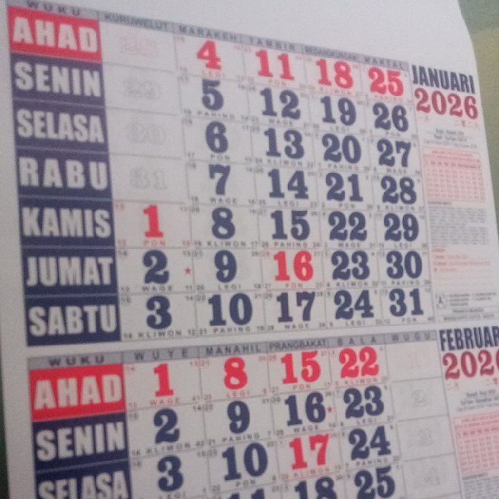 

KALENDER 2026 SIAP KRIM 6 LEMBAR