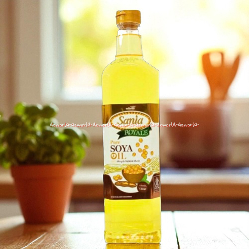 

Sania Royale 1L Pure Soya OiL Minyak Goreng Kedelai Kemasan Botol Soybean Oils 1Liter Sanya Royal Mi Gor