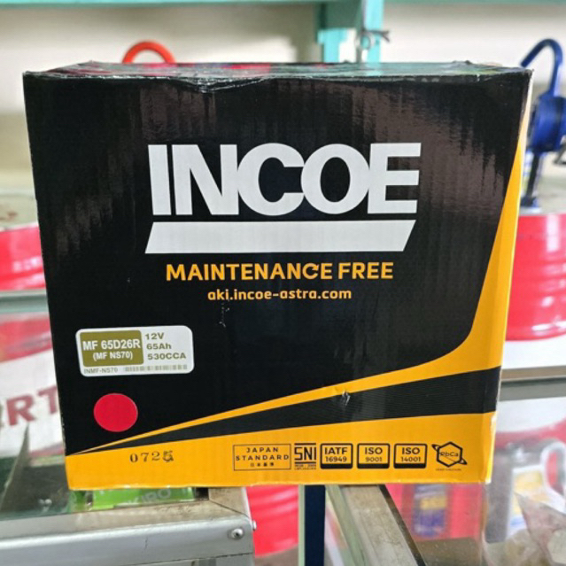 Aki Kering Incoe / Aki INCOE Maintenance Free NS70 / MF 65D26R ASTRA OTOPARTS