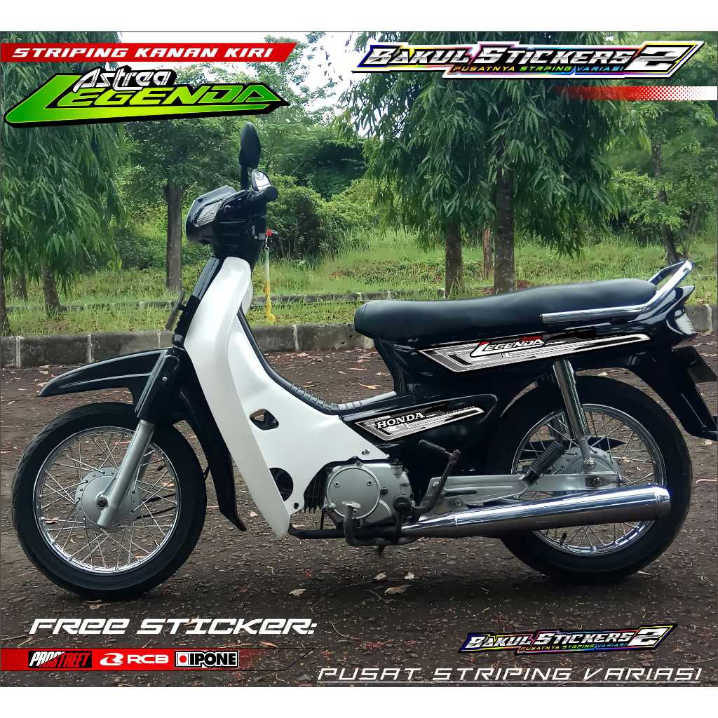 STRIPING VARIASI ASTREA HONDA LEGENDA / STICKER LIST MOTOR ASTREA LEGENDA