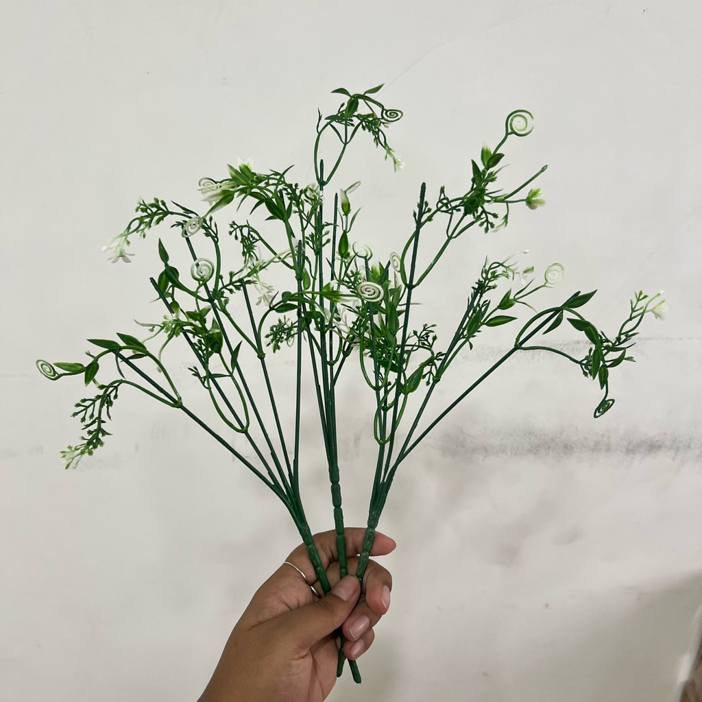 Tangkai Aksesoris 5 Cabang per 1Lusin Tangkai Bunga Dekorasi