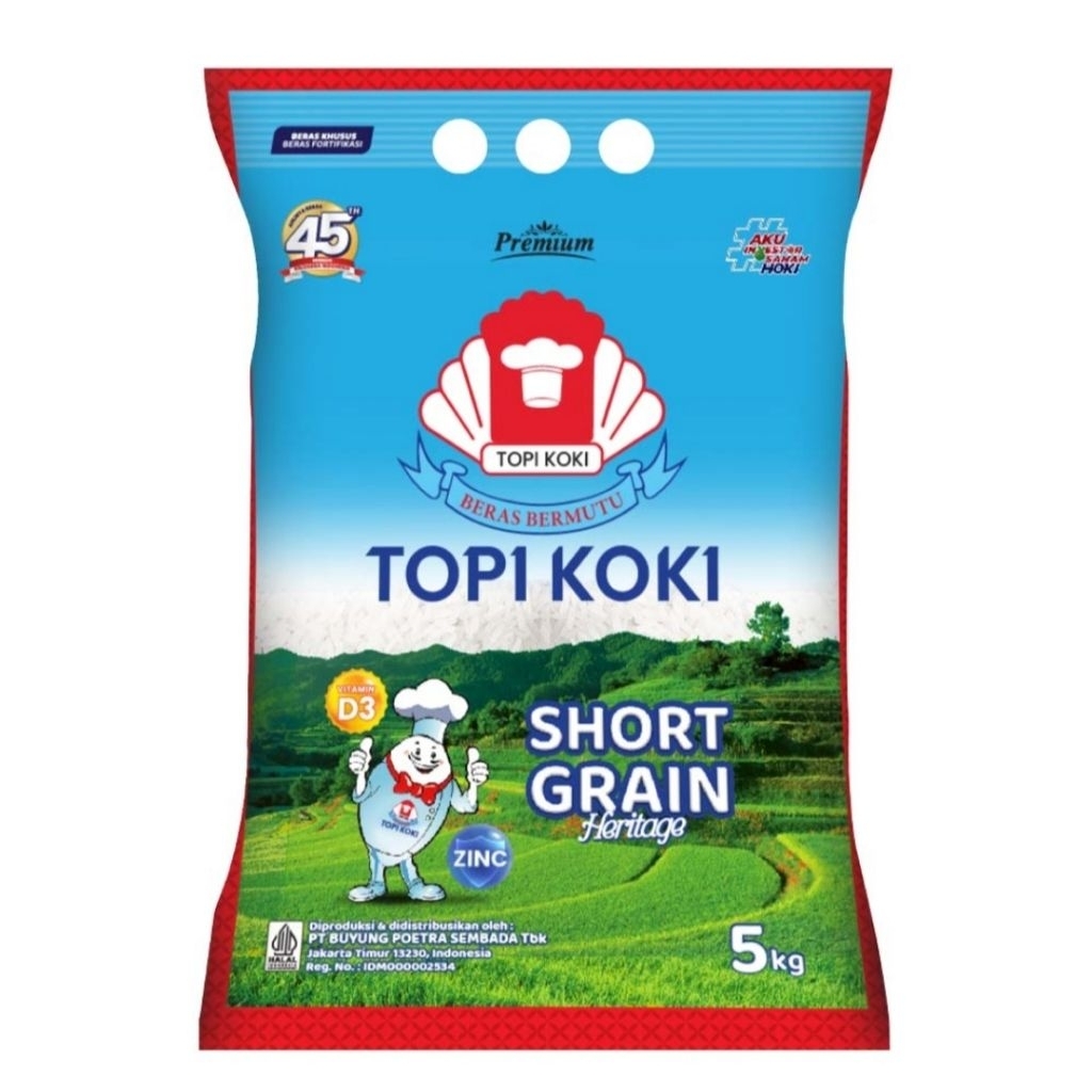 

Beras Topi Koki Short grain 5kg