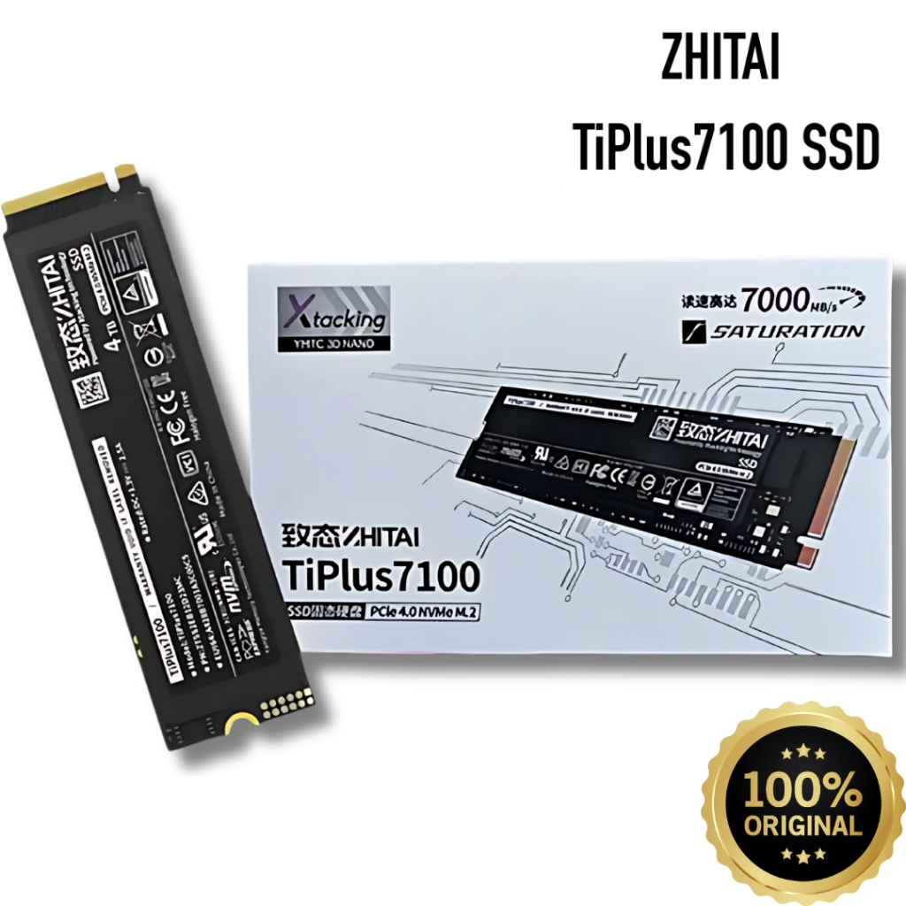 SSD ZHITAI TiPlus 7100 PCle 4.0 NVMe M.2 for PS5