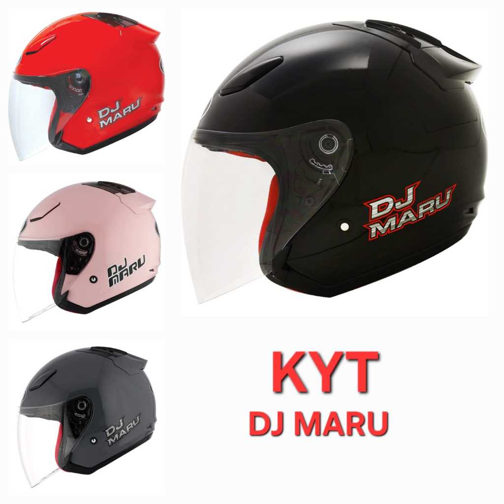 HELM MOTOR KYT DJ MARU HALF FACE SNI ORIGINAL 100%