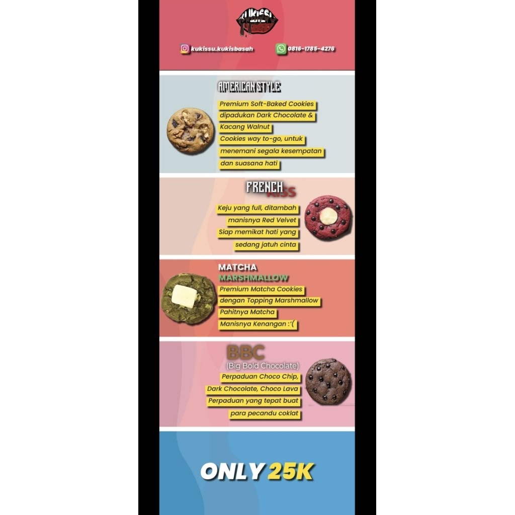 

Cookies Kukissu Kukisbasah 4 varian rasa