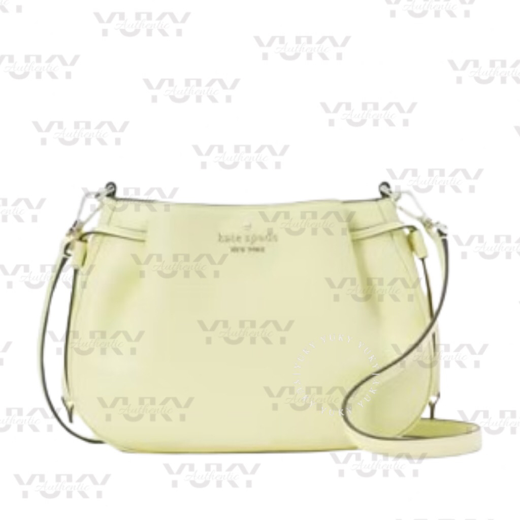 Tas Wanita Branded KAT* SPA*E KS Dumpling Pebbled Leather Tennis Ball 100% Original