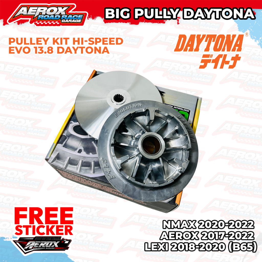 PULLEY SET DAYTONA EVO AEROX NMAX LEXI NEW AEROX NEW NMAX 13,8
