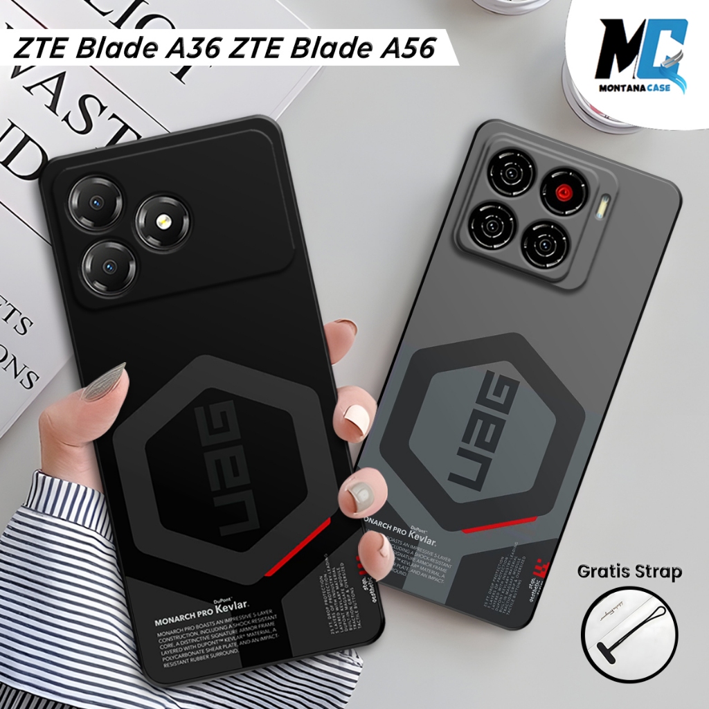 Montana Casing ZTE Blade A56 / ZTE Blade A36 Silikon Printing Gambar UAG | Case Full Karet HP ZTE Bl