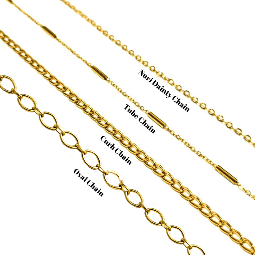 Rantai Gelang/ Kalung Titanium Stainless Steel Gold Plated