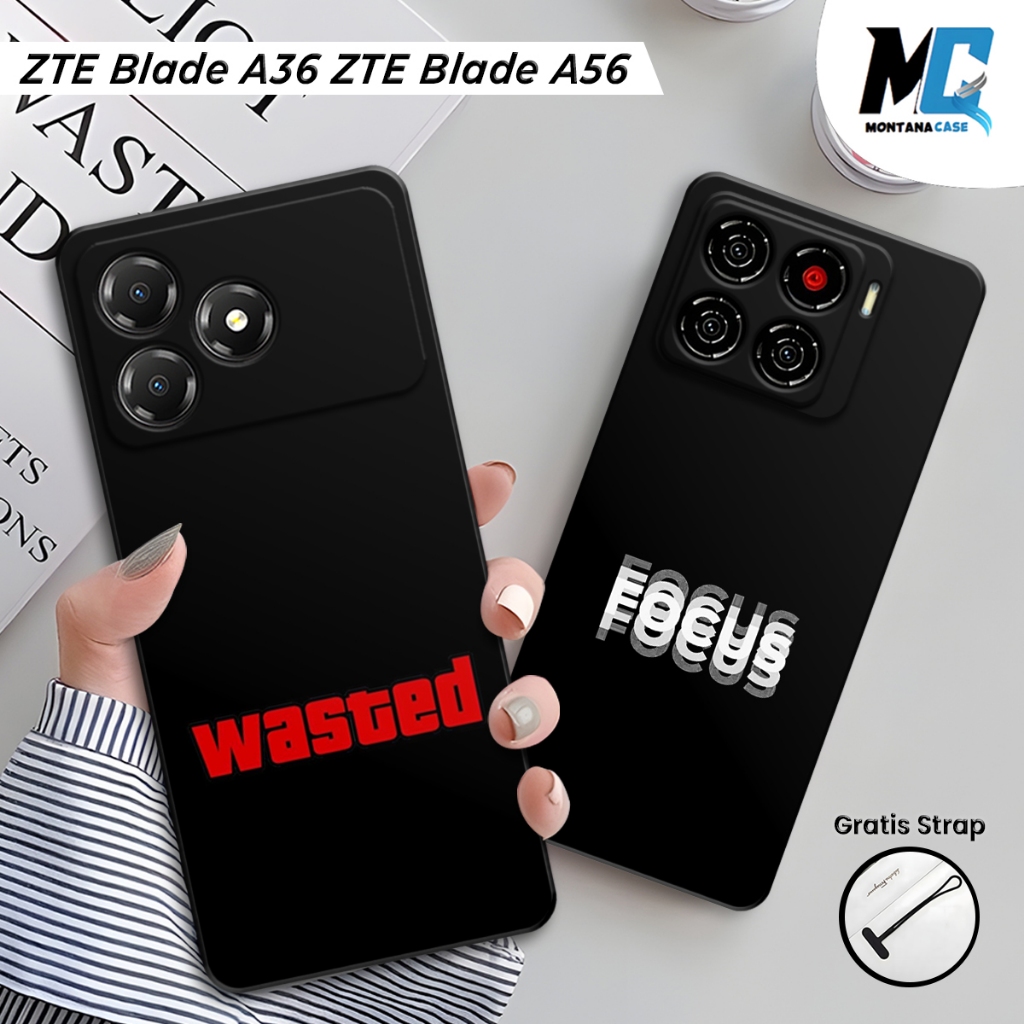 Montana Casing ZTE Blade A56 / ZTE Blade A36 Silikon Printing Gambar Estetik | Case Full Karet HP ZT