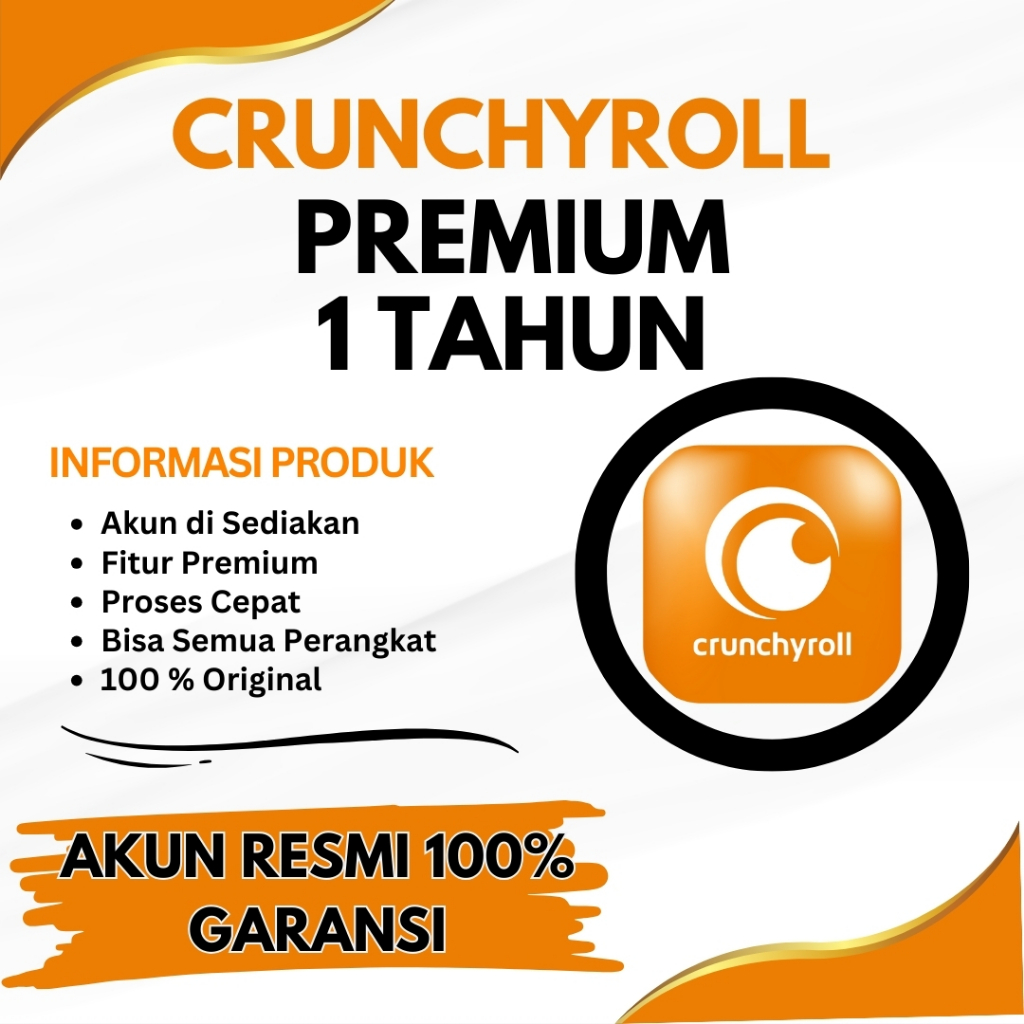 Crunchyroll Premium 1 Tahun Tanpa Iklan - Watch Anime in HD