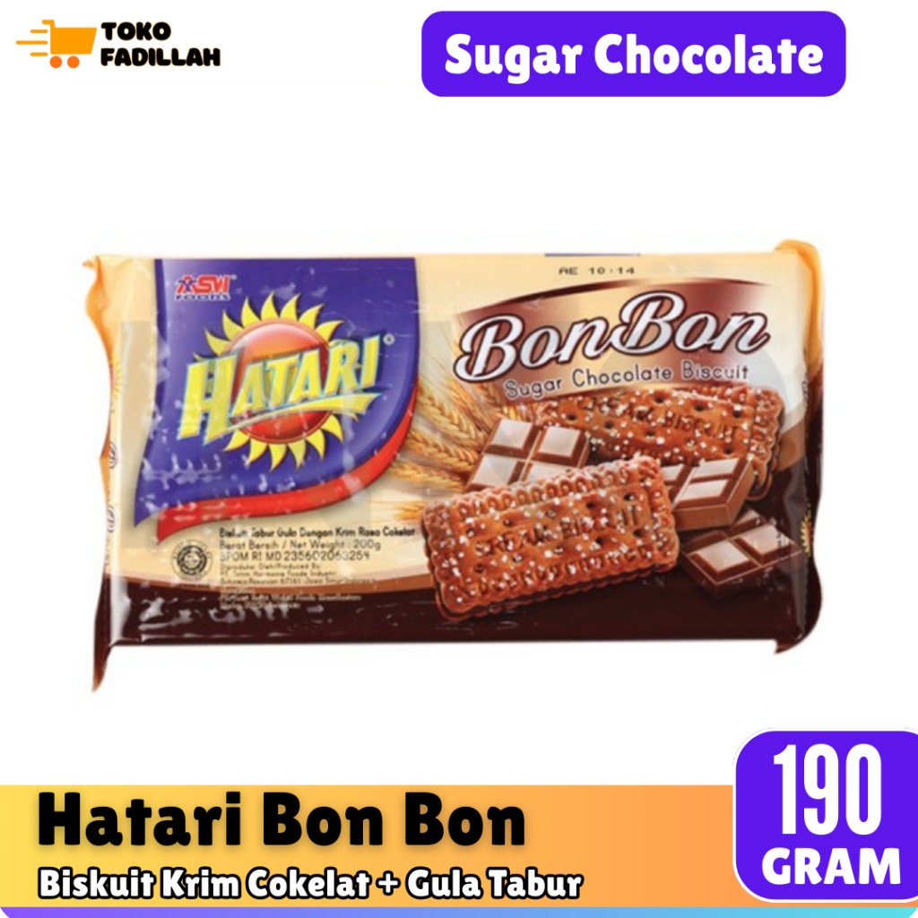 

HATARI Biskuit Bon Bon Sugar Chocolate 190gr