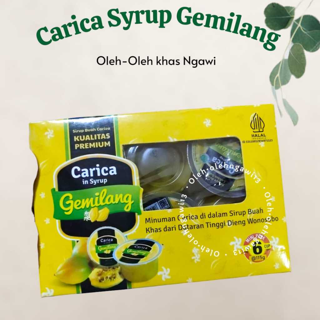 

MINUMAN BUAH PEPAYA, CARICA GEMILANG, MINUMAN CARICA ISI 6