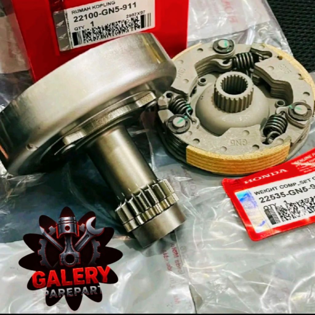 Lonceng rumah kopling GN5 + kampas ganda Assy GN5 honda supra lama supra x lama grand prima supra fi