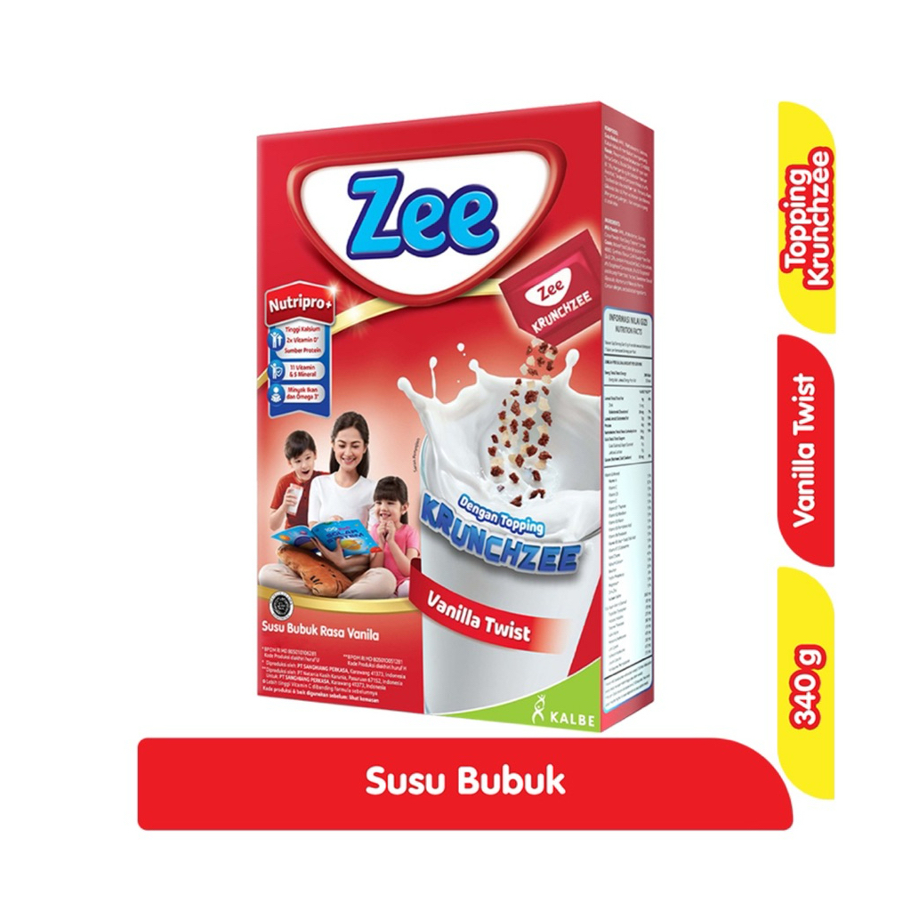 

Zee Nutripro Susu Bubuk Rasa Vanila Twist dengan Krunchzee 340 g