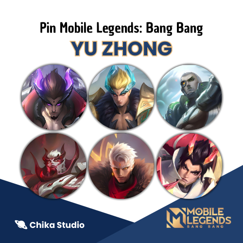 Pin Button Peniti Merchandise Mobile Legends: Bang Bang - Yu Zhong | 25mm 32mm 44mm 58mm