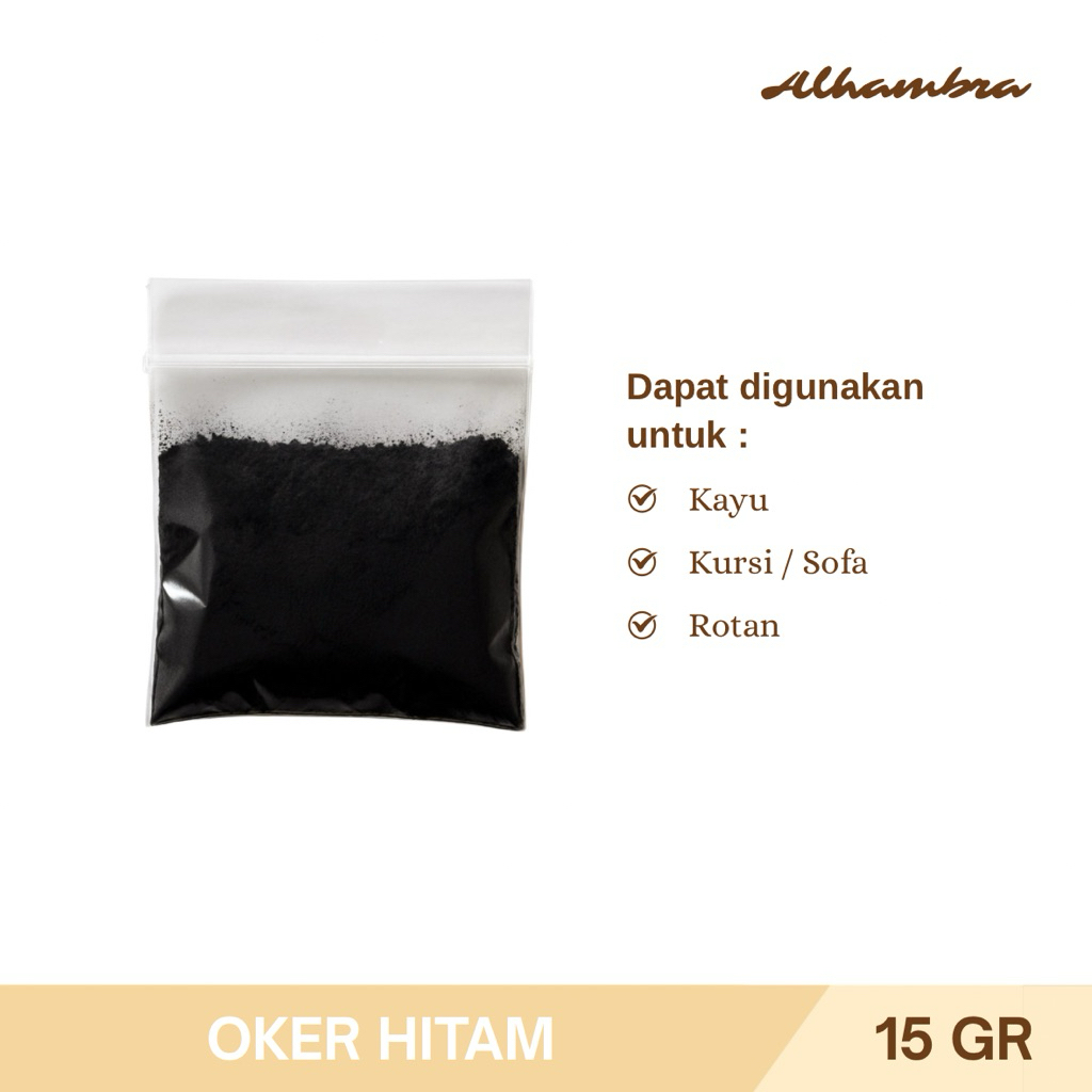 Oker Hitam Pewarna Politur Untuk Kayu dan Rotan