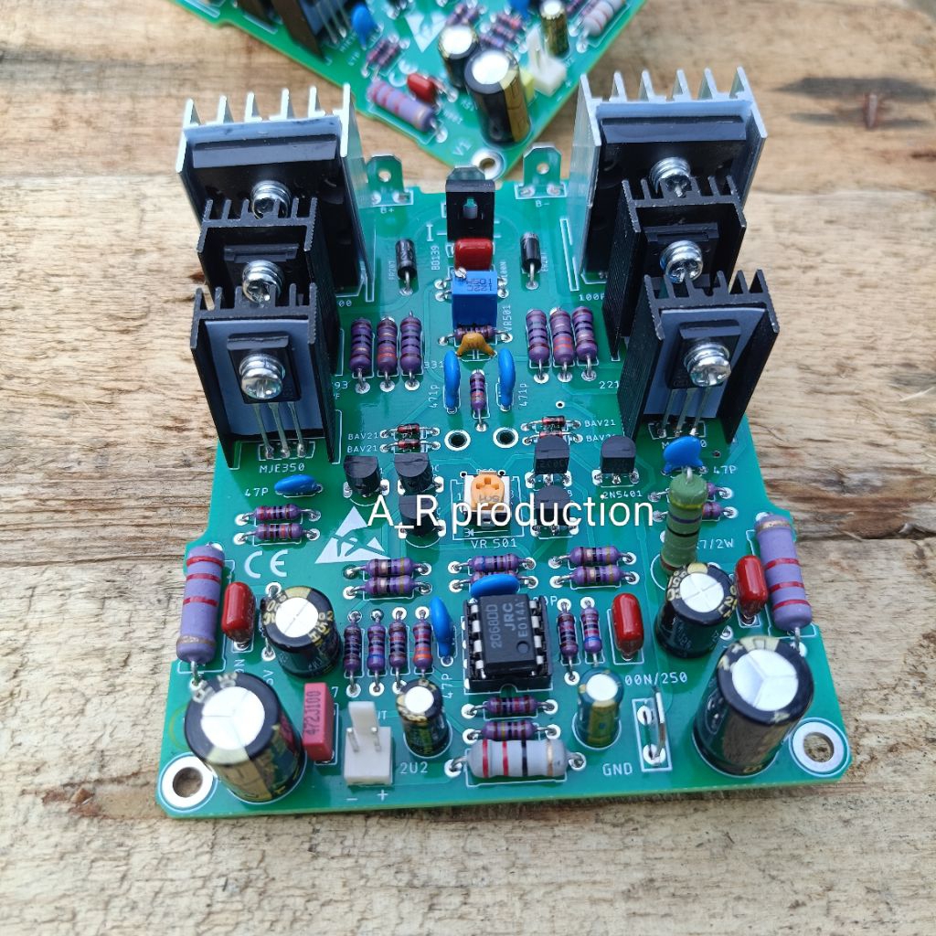 Driver power amp INEC class AB basic TD labgruppen flat clarity jernih pcb double layer by bandar po