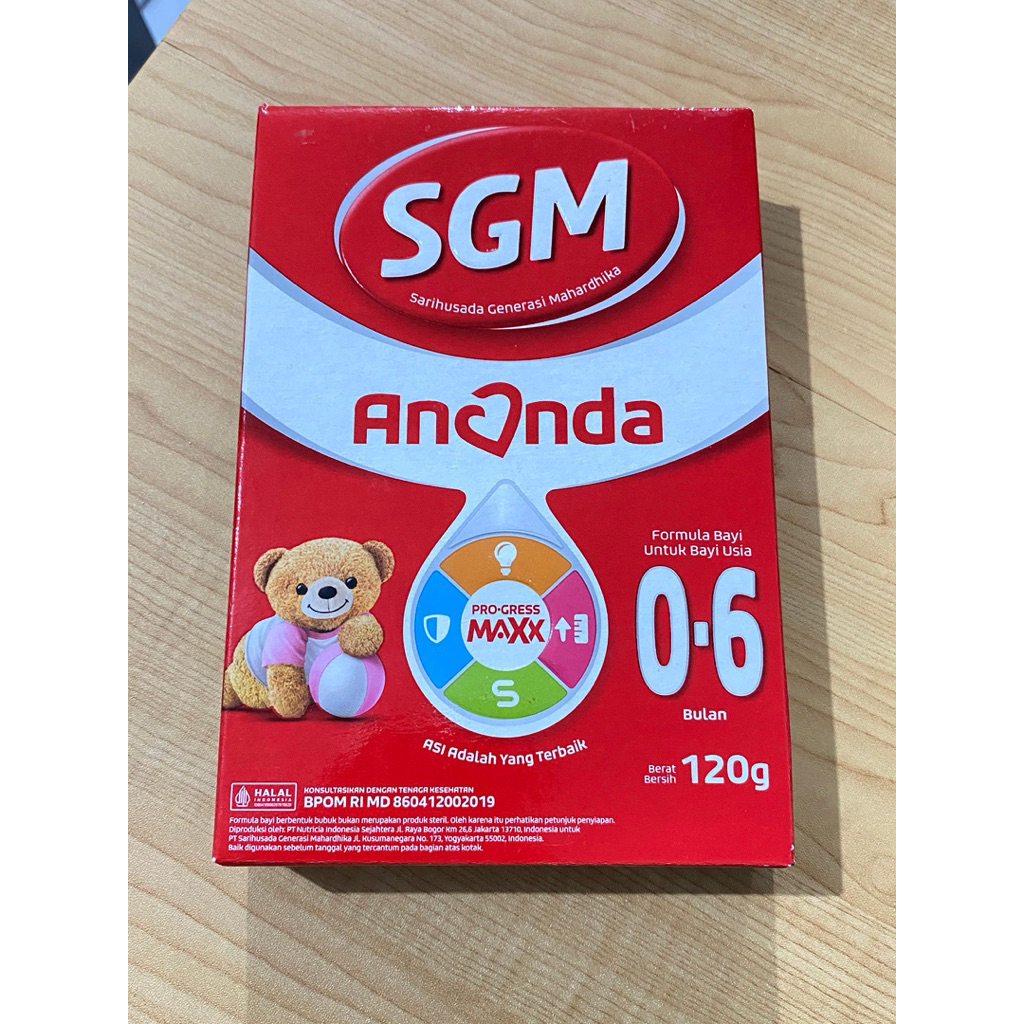 Susu Formula Bayi SGM Ananda 0-6 Bulan 120gr – Produk Original & BPOM