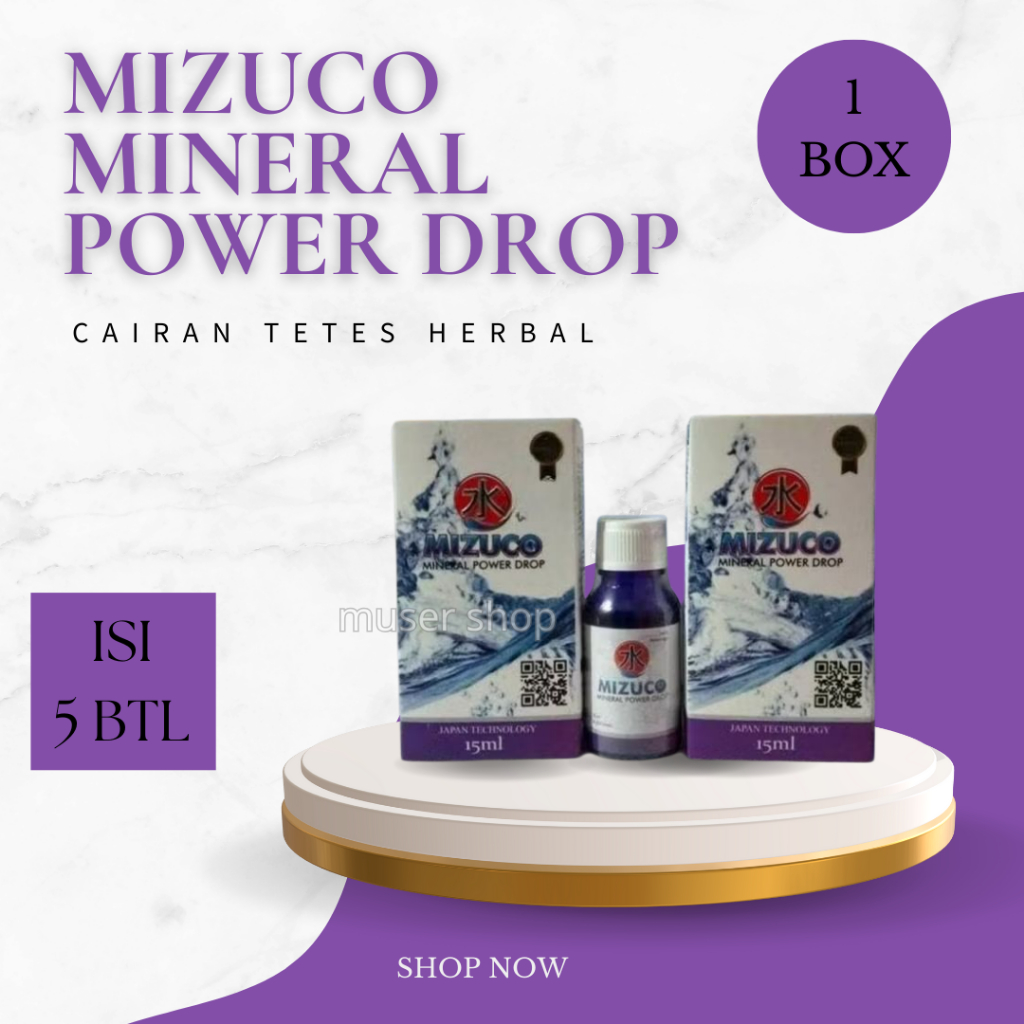 Muser Shop [Obat Tetes Herbal Terbaik] MIZUCO MINERAL POWER DROP ORIGINAL 1 BOTOL 15 ML | Suplemen K