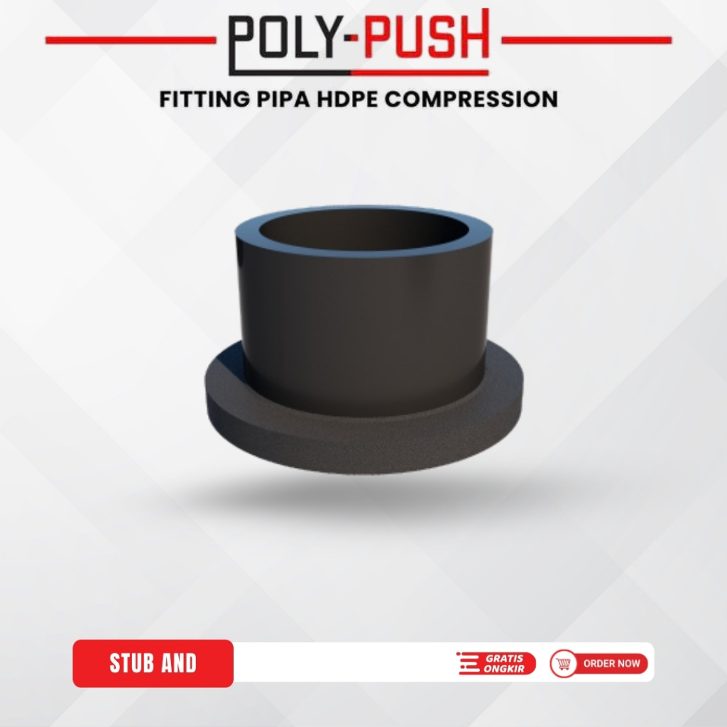 Stube End Hdpe 400mm (16 inch)  Pn10 - Stube End Fitting Pipa HDPE
