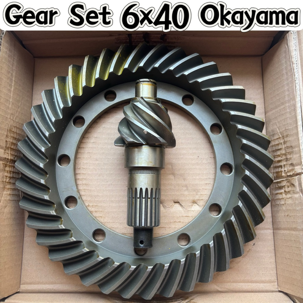 Gear set canter 6x40 original Okayama Gold / gear kit 6x40 canter hard/ crown wheel pinion canter 6x