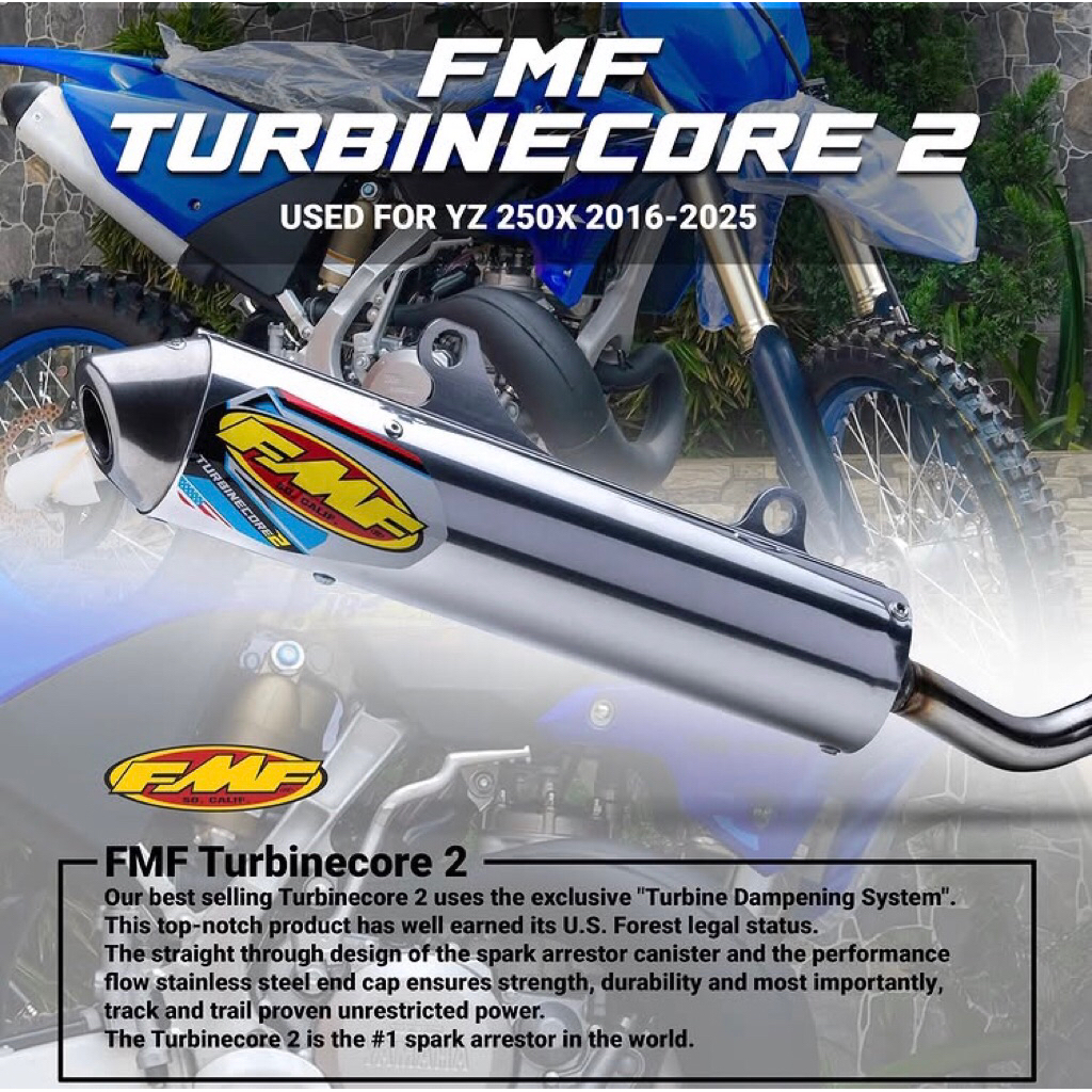 knalpot fmf turbinecore 2 for yz 250x 2016-2025