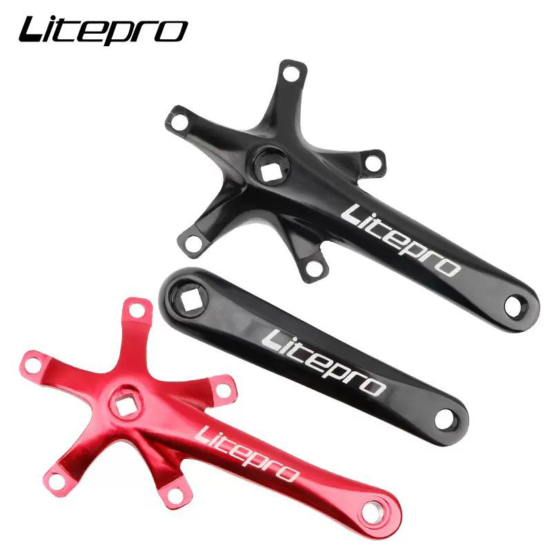 Crank Litepro BB Kotak BCD 130 Sepeda Lipat Roadbike Original