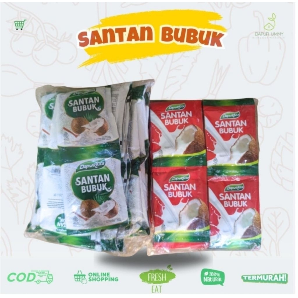 

MURAH Santan Bubuk Dapur Kita ( 1 renceng isi 10pcs x 13gram )
