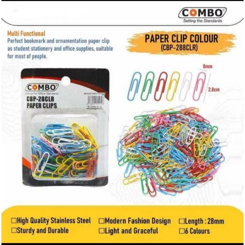 

Paperclip Trigonal Warna warni No 3 Combo